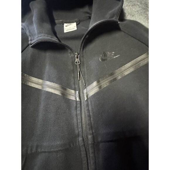 COPY - Nike Tech Fleece Full Zip Up Hoodie Jacket Sportswear Black Boys Youth … - Picture 4 of 8